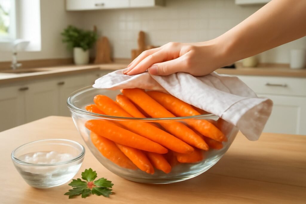 découvrez l'astuce simple et efficace pour conserver vos carottes bien croquantes pendant des semaines et éviter qu'elles ne ramollissent trop vite.