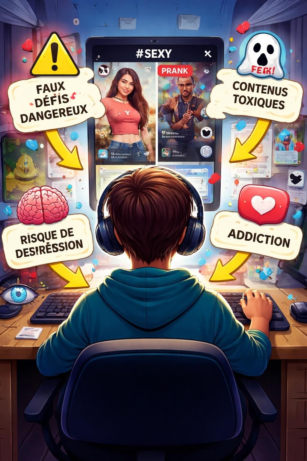 un adolescent tombe gravement malade après avoir tenté une dangereuse « astuce santé » vue sur tiktok, consistant à consommer son propre sang, mettant en lumière les risques des défis viraux sur les réseaux sociaux.