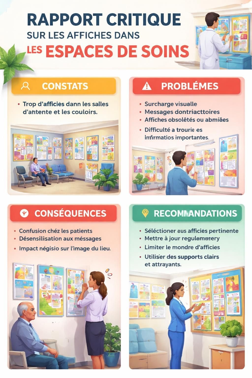 découvrez comment les affiches de santé transmettent des messages subtils qui influencent la perception et le comportement des patients pour construire l'image du patient idéal.