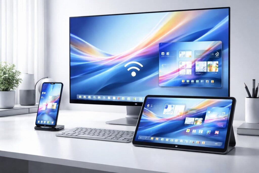 découvrez comment transformer rapidement votre smartphone ou tablette en écran d’ordinateur grâce à une astuce simple et efficace, idéale pour optimiser votre espace de travail.