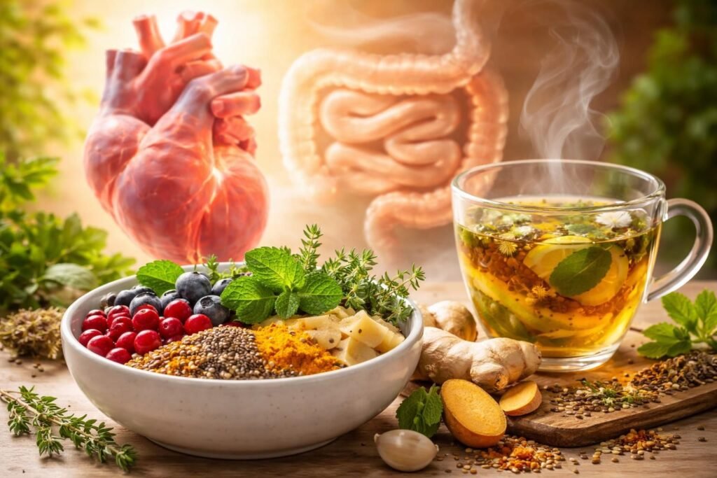 explorez un remède naturel bénéfique pour la santé du cœur et de l'intestin, alliant bien-être et vertus multiples pour une meilleure qualité de vie.