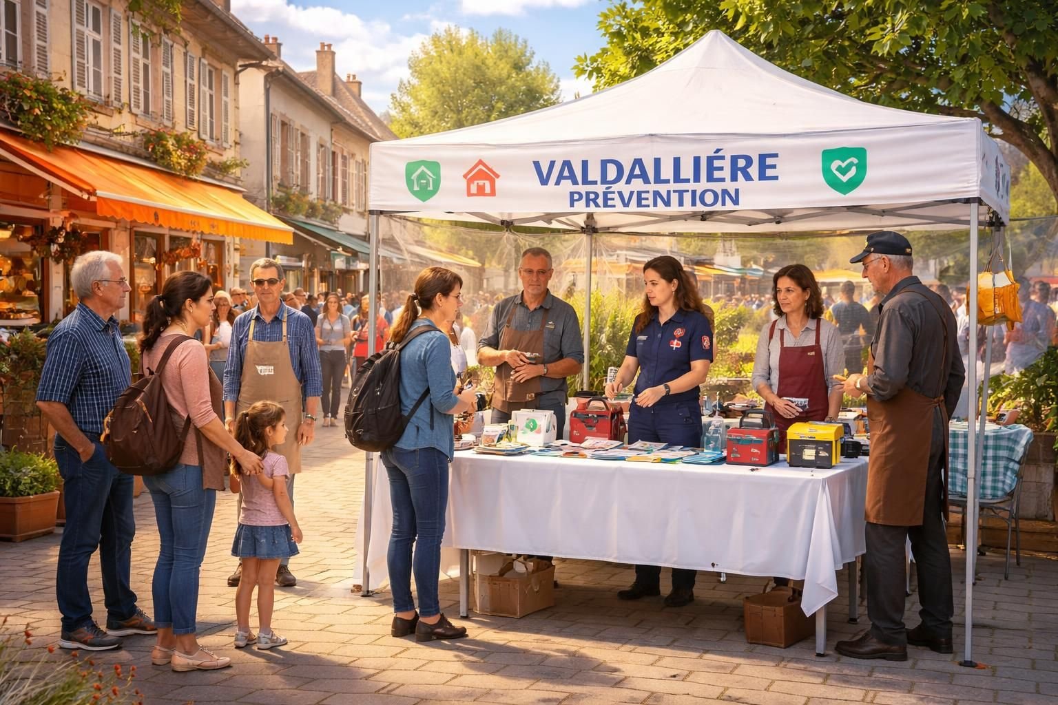 à valdallière, près de vire normandie, deux médecins s’engagent lors d'une après-midi dédiée à la prévention santé pour sensibiliser et informer la population.
