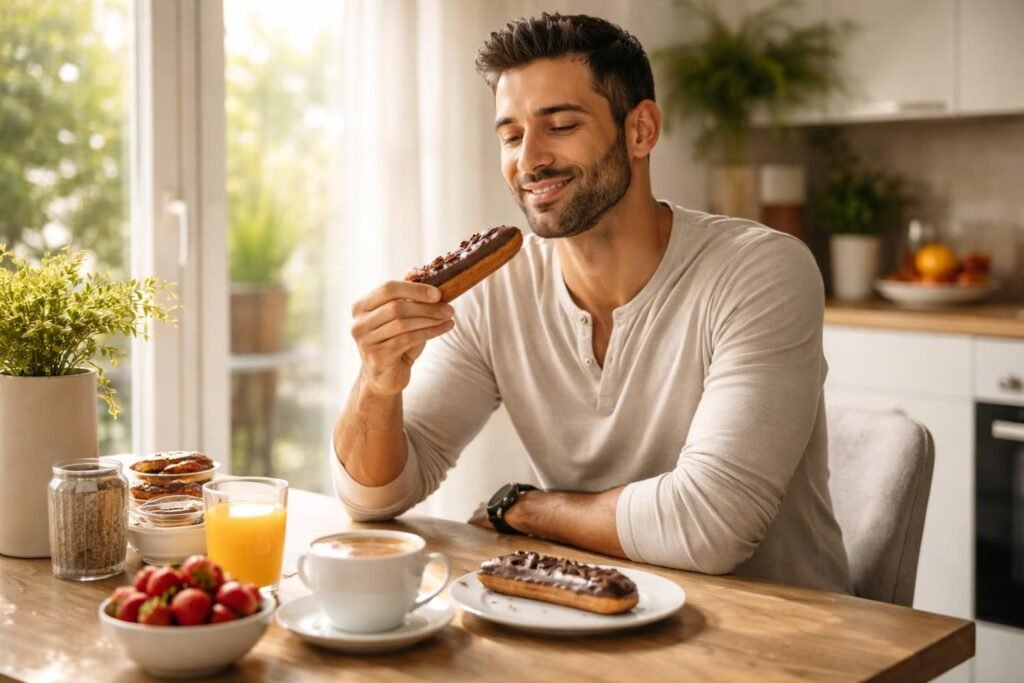 découvrez comment jimmy mohamed savoure son moment gourmand du dimanche, une pause plaisir bien méritée dans son régime hebdomadaire.