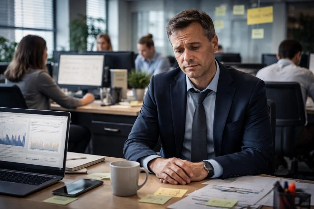 découvrez pourquoi de nombreux managers peinent à exprimer leur souffrance au travail et comment la santé mentale influence leur quotidien professionnel.