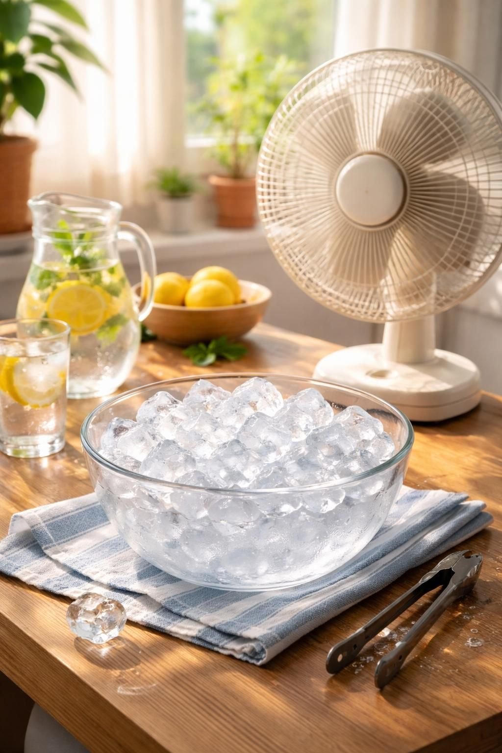 découvrez une astuce ingénieuse avec des glaçons pour rafraîchir naturellement votre intérieur pendant la canicule et rester au frais sans climatisation.