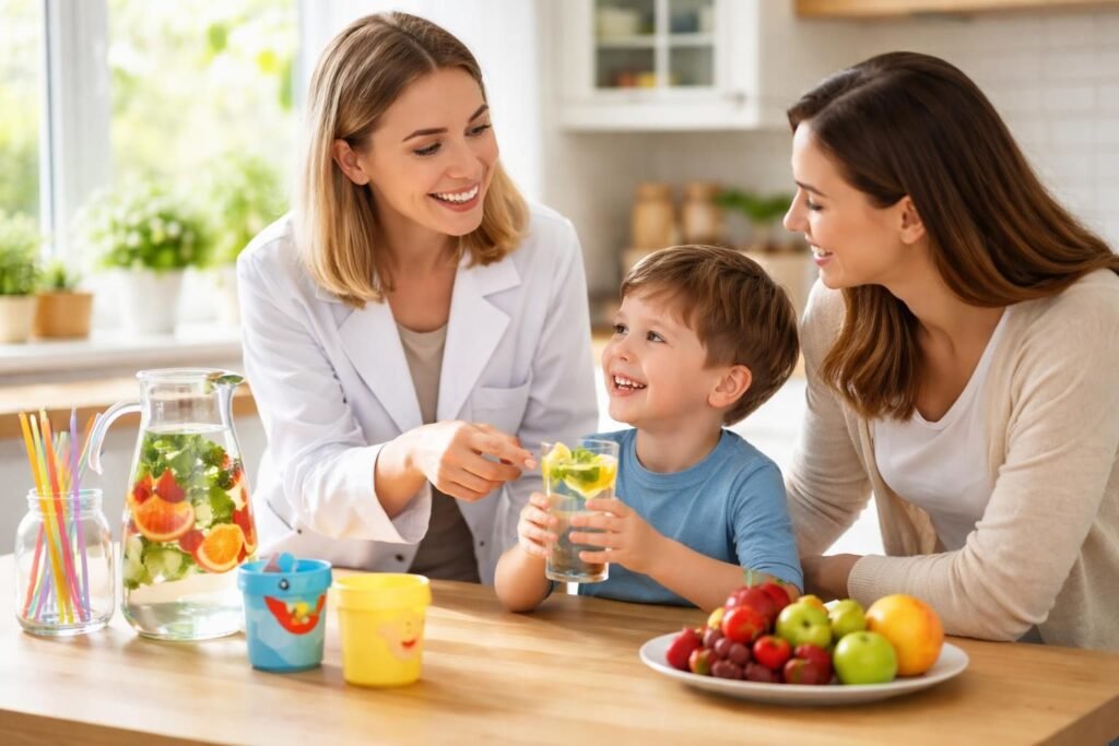 découvrez les conseils d'une diététicienne nutritionniste pour encourager votre enfant à boire de l'eau de manière naturelle et agréable.