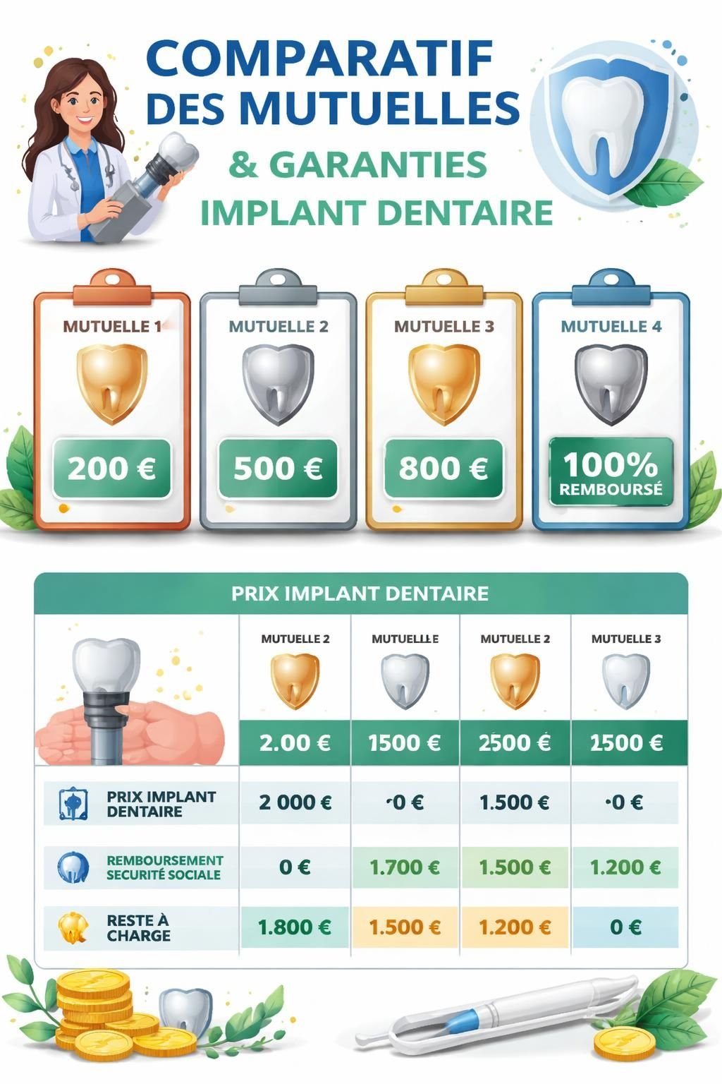 découvrez notre guide complet sur le remboursement des implants dentaires pour maximiser vos droits et réaliser des économies. conseils pratiques, démarches et astuces pour bien préparer vos soins dentaires.