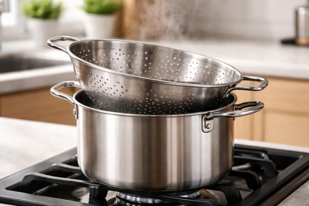 découvrez l'astuce simple et efficace pour faire tenir votre passoire sur la casserole sans difficulté. facilitez vos préparations en cuisine avec cette méthode pratique qui change tout.