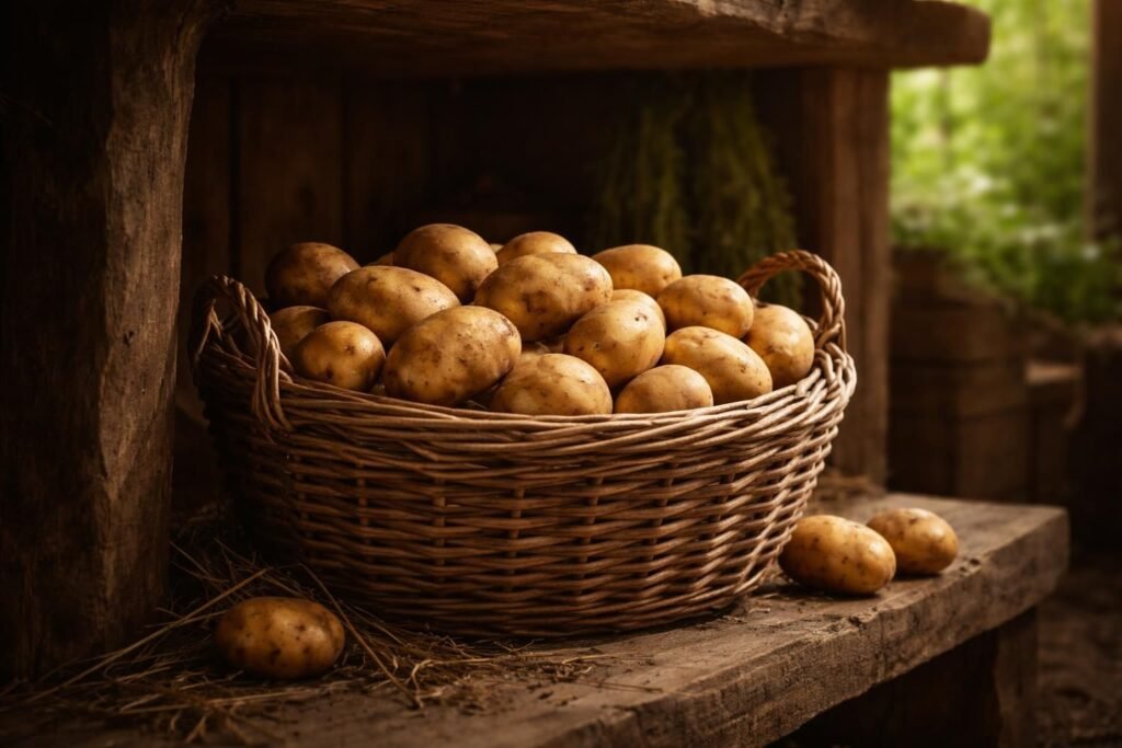 découvrez l'astuce simple pour prolonger la durée de vie de vos pommes de terre en évitant qu'elles germent grâce au choix de l'endroit idéal de stockage.