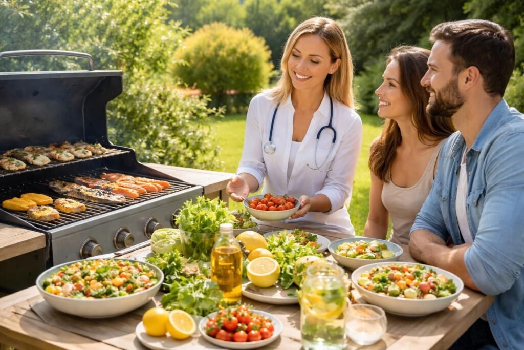 découvrez les conseils d'une nutritionniste pour profiter pleinement d'un barbecue sain, savoureux et sans risques cancérigènes, alliant plaisir et santé.