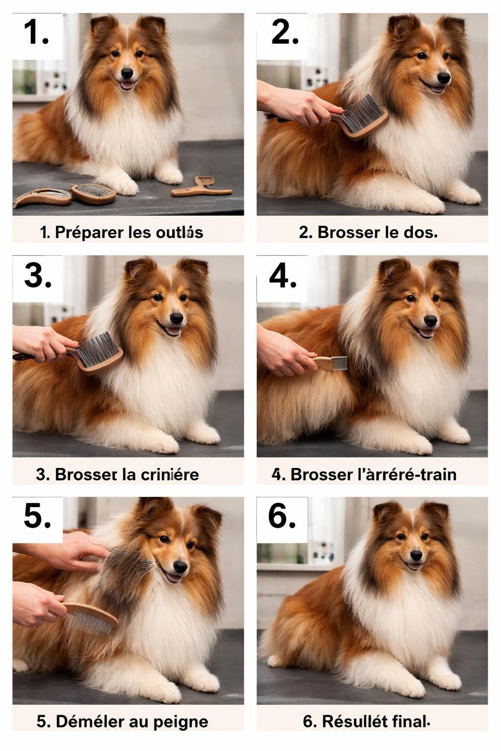 découvrez 6 astuces essentielles pour un brossage et un toilettage parfait du berger des shetland, garantissant un pelage sain, brillant et éclatant au quotidien.