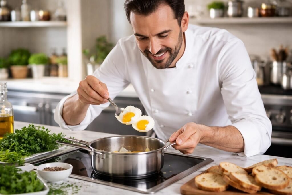 découvrez le secret de cyril lignac pour réussir des œufs mollets parfaits à chaque cuisson, une astuce simple et inratable pour vos petits-déjeuners et brunchs.
