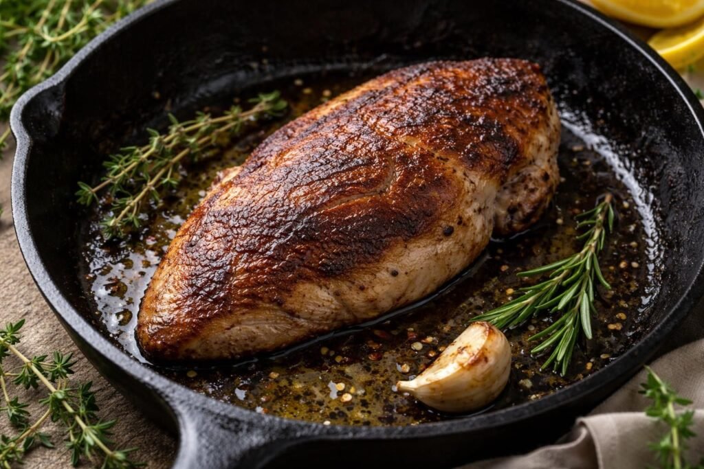 découvrez l'erreur courante à éviter lors de la cuisson du poulet à la poêle pour éviter une viande sèche et coriace, et apprenez les astuces simples pour obtenir un poulet tendre et juteux à chaque fois.