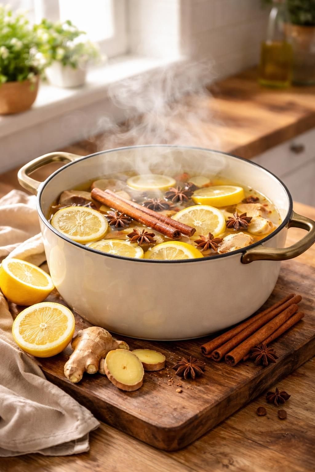 découvrez les bienfaits insoupçonnés de l'infusion naturelle à base d'écorces de citron, cannelle et gingembre. une boisson revitalisante aux vertus détoxifiantes et énergisantes.