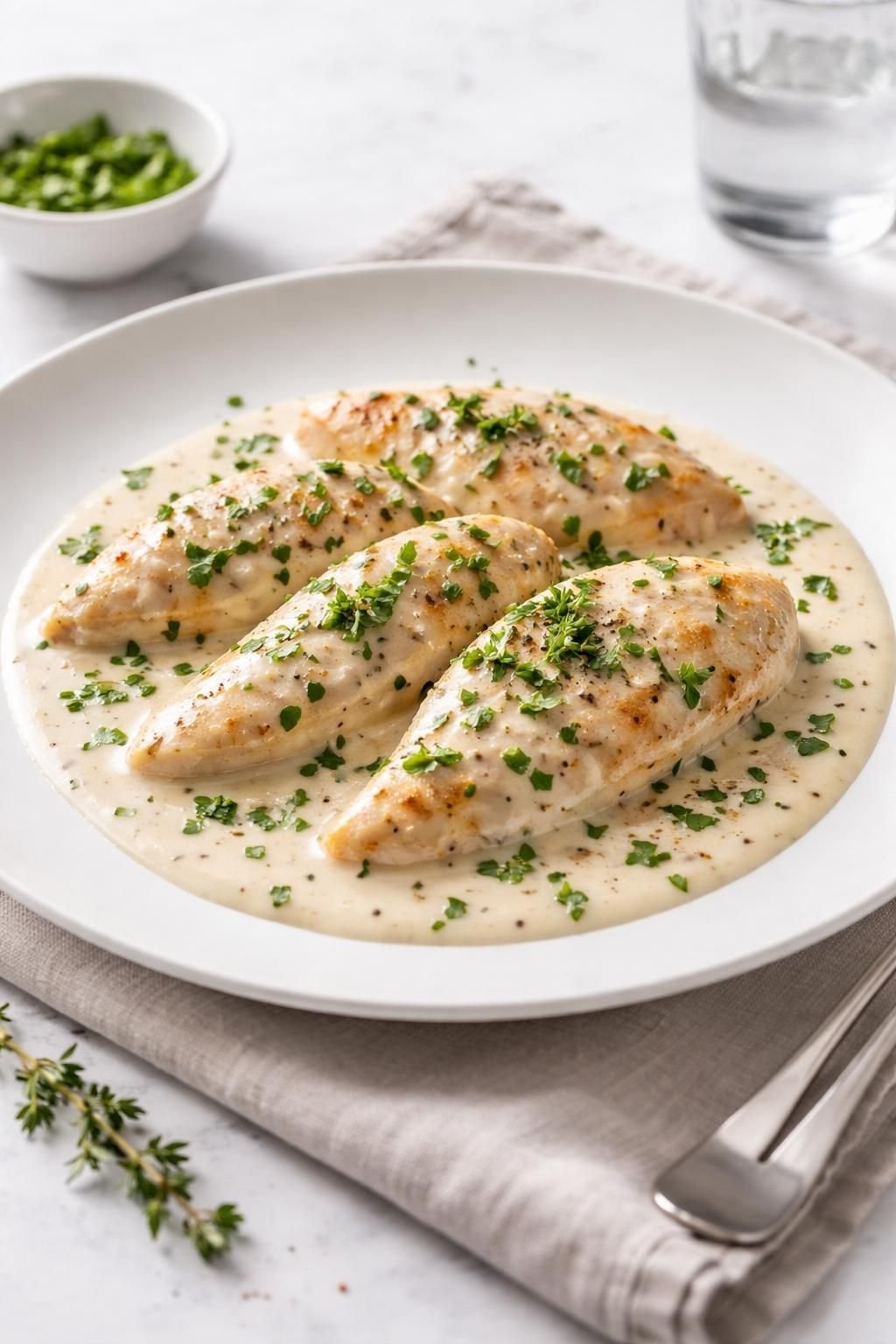 découvrez l'astuce pour préparer un poulet à la crème savoureux, avec une sauce gourmande et légère qui ravira toute la famille.