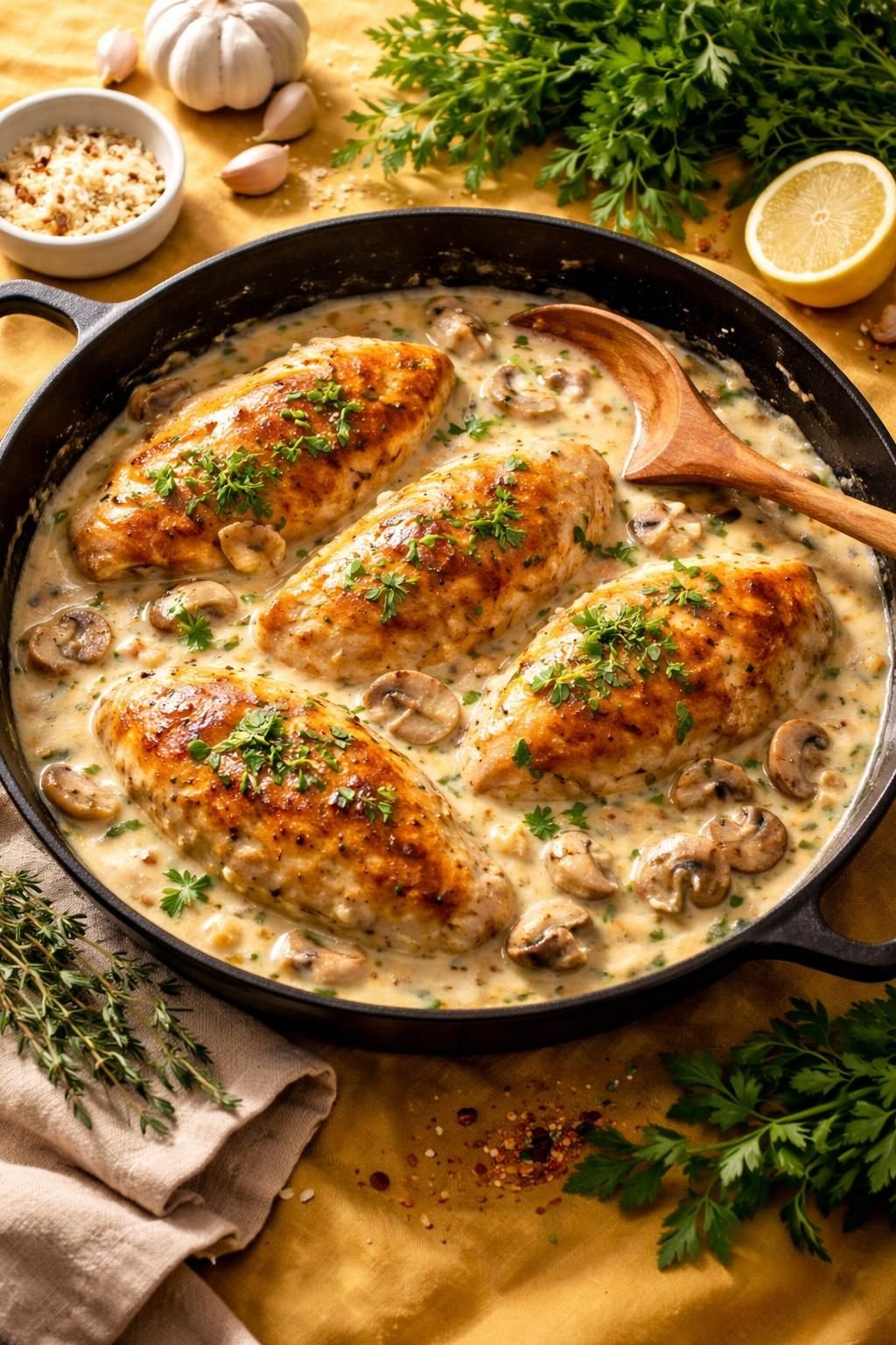 découvrez notre recette de poulet à la crème, l'astuce pour préparer une sauce gourmande et légère qui ravira vos papilles tout en restant équilibrée.